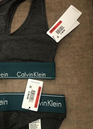 Топ та труси calvin klein оригінал, набір білизни, спортивний топ4 фото