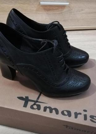 Напівчеревики шкіряні tamaris5 фото