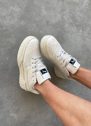 Женские кроссовки puma cali beige топ качества 🔝🔥