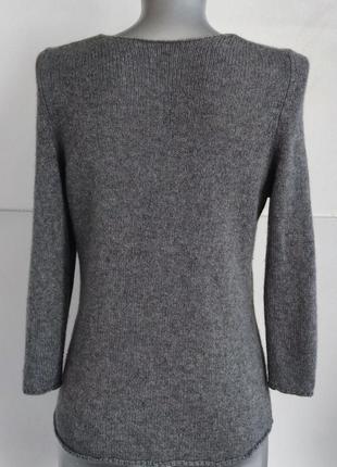 Кашемировый свитер peter hahn (петер хон) серого цвета4 фото