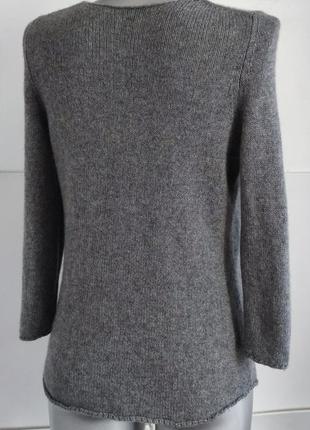 Кашемировый свитер peter hahn (петер хон) серого цвета6 фото