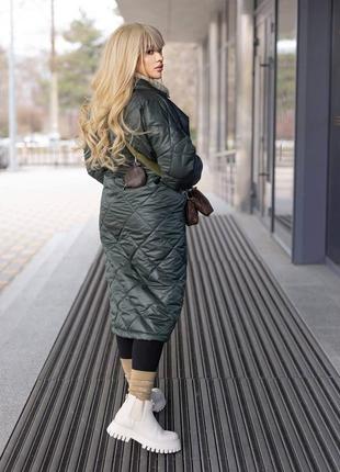 Длинное женское пальто3 фото