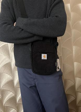 Вельветовая сумка мессенджер через плечо carhartt stussy arcteryx arc'teryx nike