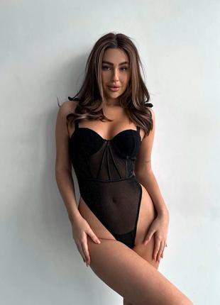 🍓мега крутий боді + панчохи🖤🖤🖤