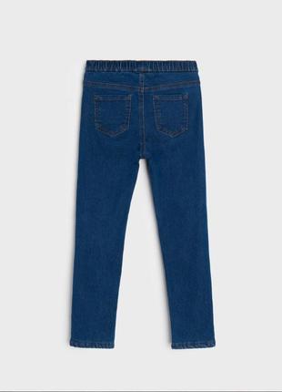 4-5/8-9/9-10 років фірмові штани джинси джегінси дівчинці утеплені флісом на флісі sinsay3 фото