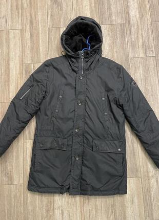 Чоловіча зимова чорна куртка брендова парка від lerros