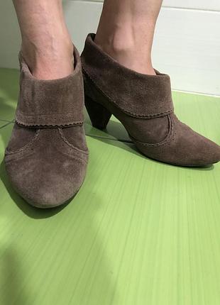 Коричневі замшеві чоботи жіночі черевики 2019