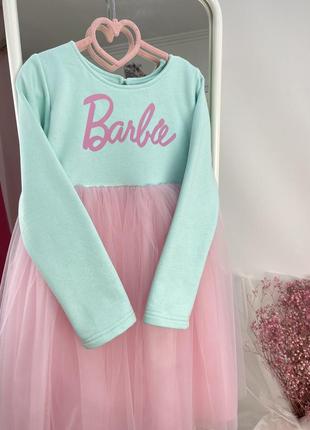 Нежное стильное платье для девочек с розовым фатином на праздник4 фото