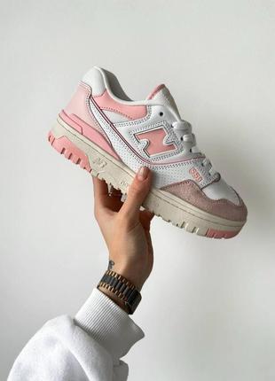 Женские кроссовки new balance 550 pink / smb