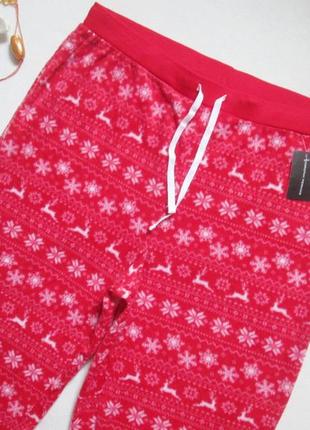 Суперовые теплые флисовые домашние штаны в норвежский орнамент dorothy perkins 💜❄️💜2 фото