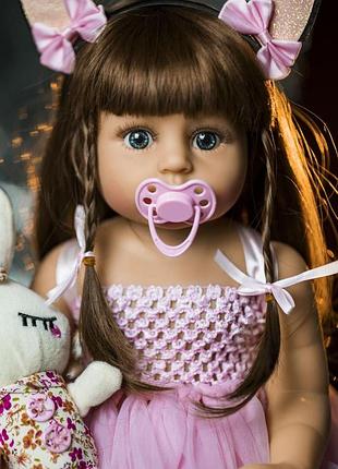 Кукла реборн 55 см ушки силиконовая npk doll4 фото