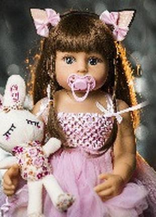 Кукла реборн 55 см ушки силиконовая npk doll3 фото