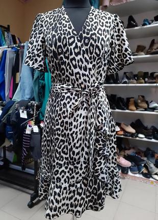 Красивое леопардовое платье р.s/m 2