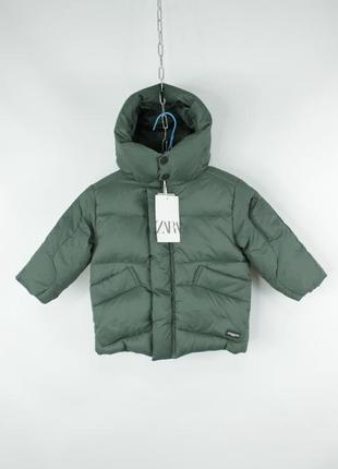 Качественная куртка пуховик zara premium puffer kids jacket1 фото