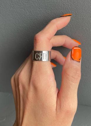Серебряное масивное кольцо с надписью  сяй универсальный размер