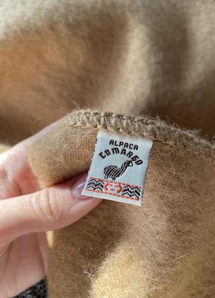 Бежевый шарф alpaca gamargo 100% альпака4 фото