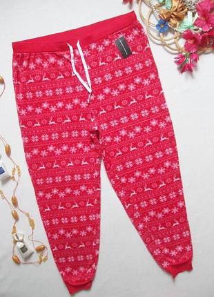 Суперовые теплые флисовые домашние штаны батал в орнамент dorothy perkins 💜❄️💜