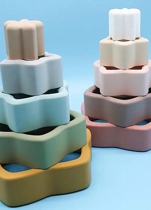 Іграшки монтессорі для самих маленькихі  пирамидка форми