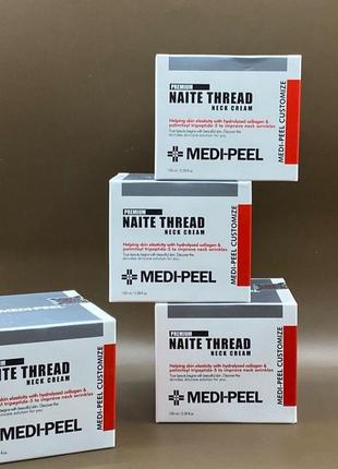 Омолаживающий крем для шеи medi-peel naite thread neck cream 100ml