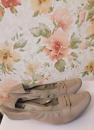 Шкіряні балетки туфлі італію