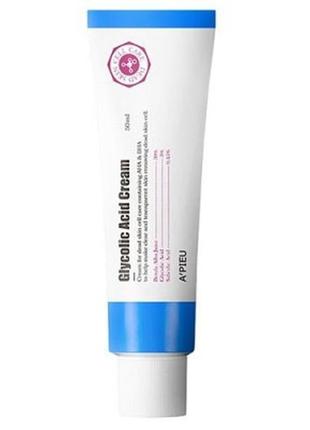 Крем для обличчя з гліколевою та саліциловою кислотами a'pieu glycolic acid cream, 50 мл