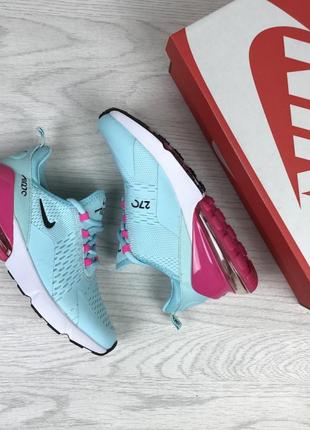 Женские кроссовки мятные с малиновым nike air max 2703 фото