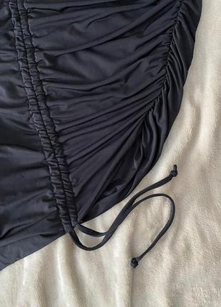 Асимметричная юбка со стяжкой5 фото