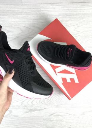 Женские кроссовки черные с малиновым nike air max 2702 фото