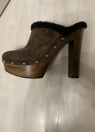 Сабо gucci на підборах6 фото