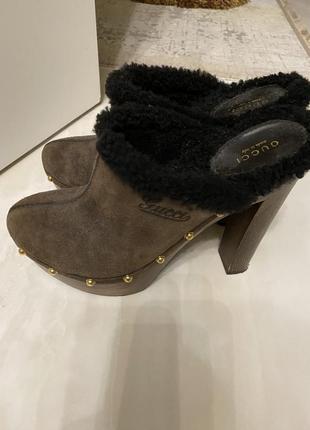 Сабо gucci на підборах3 фото