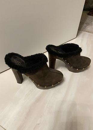 Сабо gucci на підборах5 фото