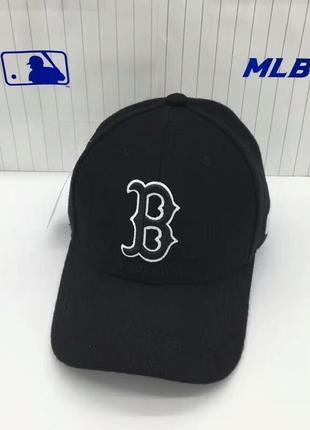 Зимняя шерстяная бейсболка кепка mlb boston red sox оригинал