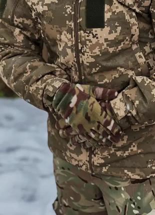 Флісові рукавички мультікам зимові