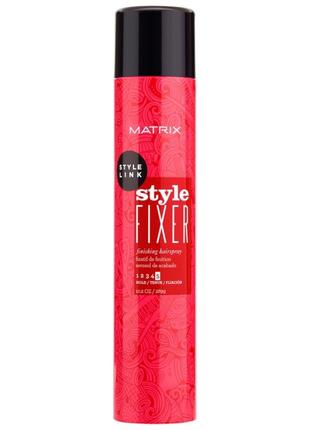 Спрей для об'єму волосся, matrix style link volume fixer hairspray 400 мл спрей для об'єму1 фото