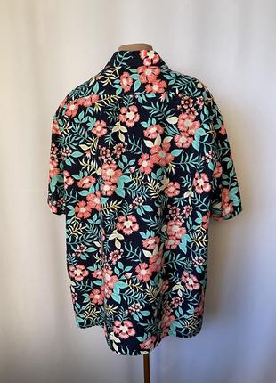 Батал рубашка гавайка «цветы из тропиков»3 фото