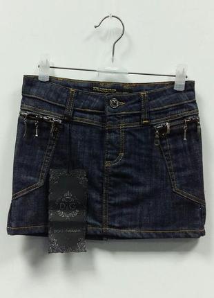 Джинсовая юбка мини