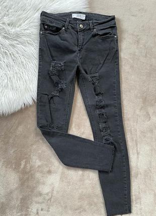 Женские черные джинсы mango denim