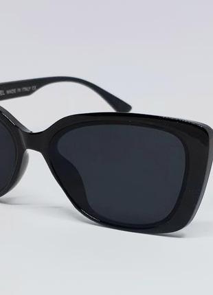 Жіночі в стилі chanel брендові сонцезахисні окуляри чорні