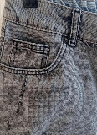 Шорты женские синие и серые короткие джинс рваные two colors6 фото