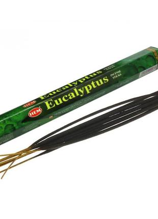 Аромапалички, eucalyptus (евкаліпт)  (20 шт) шестигранник