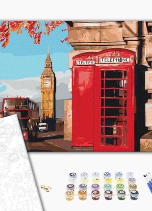 Картина по номерам 40х50 на деревянном подрамнике "лондонский уголок" bs32849