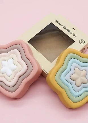 Іграшки монтессорі для самих маленькихі  пирамидка форми