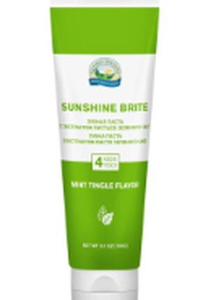 Sunshine brite toothpaste зубная паста «саншайн брайт» с лекарственными растениями/вкус мяты, без фтора2 фото