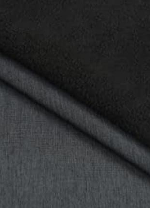 Плащовая softshell софтшел на флисе темно серый