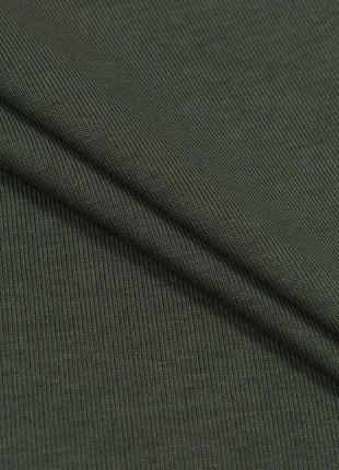 Ткань футер трехнитка петля для костюмов спортивной одежды футболок хаки1 фото