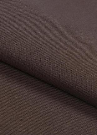 Ткань футер трехнитка с начесом для костюмов спортивной одежды футболок шоколадная