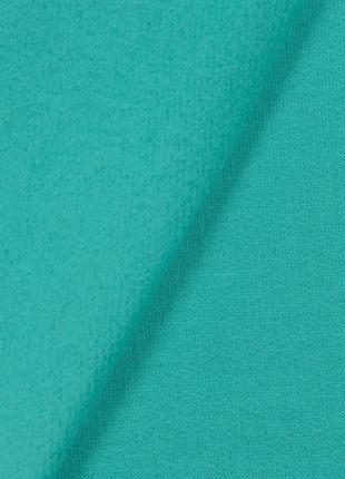 Тканина футер тринитка з начосом для костюмів спортивного одягу футболок бірюзова2 фото