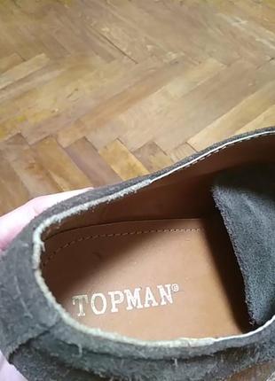 Туфли мужские из натуральной замши фирмы topman3 фото