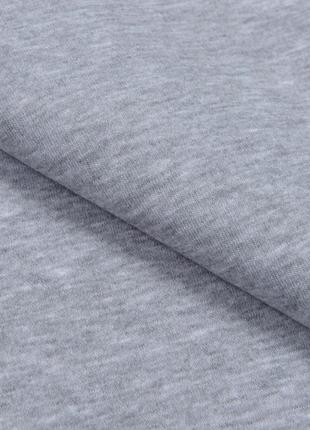 Ткань футер трехнитка с начесом для костюмов спортивной одежды футболок серая меланж