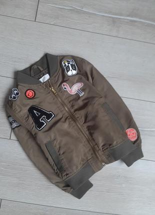 Куртка бомбер 3-4 годика h&m